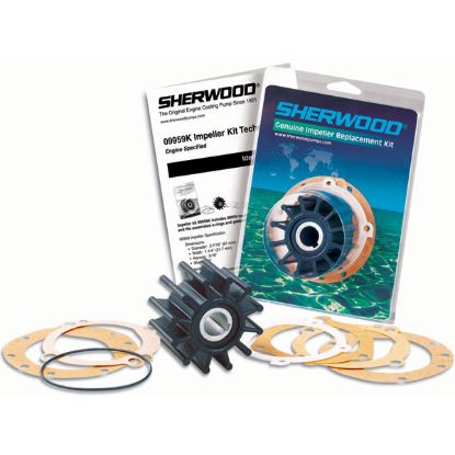 Picture of Impeller Kit  1-9/16 inchDia. x 3/4 inchW x 7/16 inch Shaft Dia., D Slot Keyway, 6 Vanes