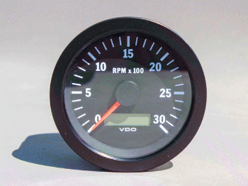 TACHOMETER WITH HOURMETER 3000 RPM resmi