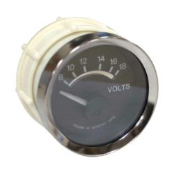 Meter, Volt Dc 8- 18 Scale 2.250 In Black Face resmi