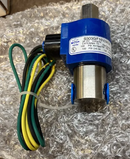 Picture of SOLENOID VALVE 1/8 NPT 3-Way 24vdc 100PSI