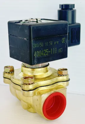 Picture of 3/4" Gas/Water/Oil 240V Brass Solenoid Valve