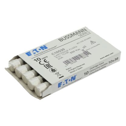 Picture of BUSSMANN CYLINDRICAL FUSE 10 x 38 20A GG 500V AC